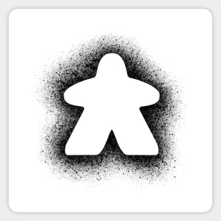 Meeple Spray - Black Sticker